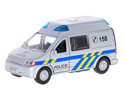 Kids Globe Traffic polícia SK 14 cm kov spätný chod na batérie svetlo a zvuk