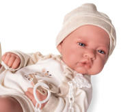 Realistická bábika bábätko s celovinylovým telom 42 cm Lui 50424 Antonio Juan