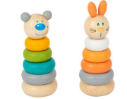 Small Foot Nasadzovacia veža pastelová 1 ks