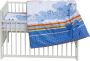 Detská postieľka s kompletnou výbavou 120 x 60 cm Koty Scarlett
