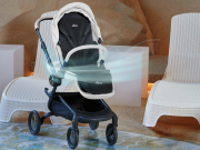 Chladiaca podložka do kočíka s vetraním a Hepa filtrom Flo Black Mima