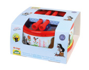 Plechový bubienok Krtko s paličkami 21 cm