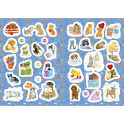 Maľovanky A4 so samolepkami Šteniatka a mačiatka