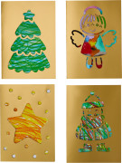 Kreatívna súprava Prvé čmárací kartičky Vianočná pošta Haba