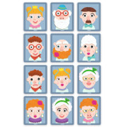 Magnetické Inzebox Veselé tváre Djeco