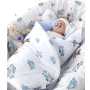 Novorodenecká zavinovačka bavlna Méďa pilot