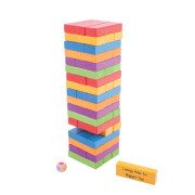 Farebná Jenga Bigjigs Toys