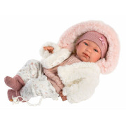 Realistická bábika bábätko so zvukmi a mäkkým látkovým telom Llorens