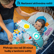 Lehátko hudobné vibračné Kick to It Opus do 18 kg Baby Einstein