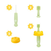 Silikónová zubná kefka 3 v 1 Badabulle