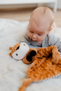 Zaspávač babyted hryzátko, hrkálka plyš 25x25 cm 0 m+
