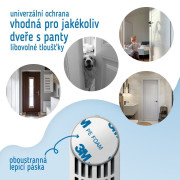 Detská otočná zarážka do dverí s nastavením polohy 2 ks Sipo