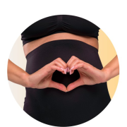 Tehotenské legíny s podporným pásom Mum to Be ČIERNE