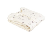 Letný bio spací vak s nožičkami šedej hviezdičky Kaarsgaren