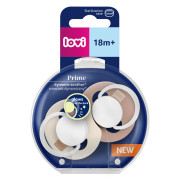 Cumlík svietiaci silikónový dynamický Prime 18 m+ 2 ks Ivory/Blush Lovi