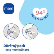 Cumlík Ortodonický Original 6 m+ Béžový/Tyrkysový MAM