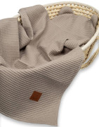 Waflová letná súprava vankúšika s prikrývkou Béžová Infantilo