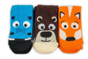 Veselé ponožky Funny chlapčenské zvieratká 3 ks