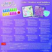 Súbor hier 2v1 Človeče, nehnevaj sa, Hady a rebríky Gabby´s Dollhouse Trefl