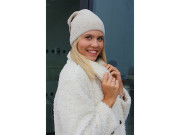 Dámska/dievčenská zimná čiapka s perlami Lamblook