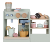 Kávovar drevený veľký s príslušenstvom Coffee House Little Dutch