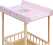 Prebaľovací pult Scarlett Spájka ECO Slon ružový