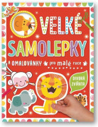 Veľké samolepky a omaľovánky pre malé ruky Divoké zvieratá Véronique Petit