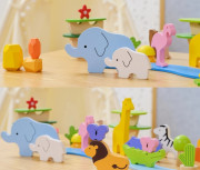 Drevené africké bloky 55 kusov