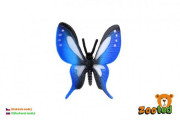 Motýľ tropický Papilio/vidlochvost modrý zooted plast 5 cm