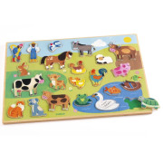 Vkladacie puzzle Farma Djeco