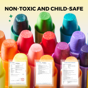 Jemné voskovky Zmývateľné Glitter 24 ks