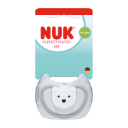 Cumlík Perfect Match Air bear 18 m+ 1 ks Nuk