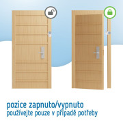 Detská otočná zarážka do dverí s nastavením polohy 2 ks Sipo