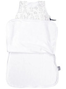 Letný spací vak so zipsom na boku zajac smotanový