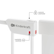 Zábrana do dverí Safe Snap White Kinderkraft