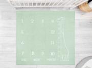 Míľniková mušelínová plienka/dečka 120x120 cm Boho Sensillo, mätová