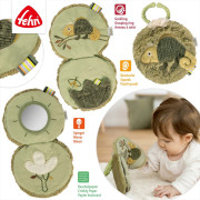 Plyšová knižka chameleon, Crazy Baby Fehn