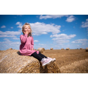 Šaty tenké s dlhým rukávom Outlast® UV 50+ tm. staroružové Little Angel