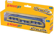 Vlak žltý RegioJet kov/plast 17cm
