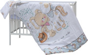 Detská postieľka s kompletnou výbavou 120 x 60 cm - Subra Scarlett