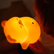 LED silikónová nočná lampička - chrápajúci medvedík Mary's