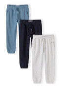Chlapčenské tepláky slim-fit 3pack Mix farieb sv. modrá Minoti