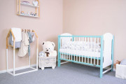 Detská postieľka New Baby Elsa 120 x 60 cm bielo-mätová