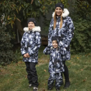 Detské softshellové otepľovačky na zimu Lamb Black Esito