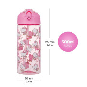 Tritánová fľaša na pitie so slamkou Hello Kitty Sweet Leopard, 500 ml Baagl