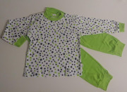 Bavlnené pyžamo zelená bodka Esito Veľ. 86 - 122