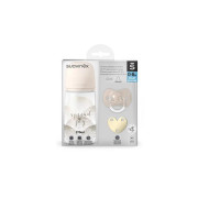 SADA fľaša 270ml + cumlík fyziologický 0-6m + klip JOY Suavinex