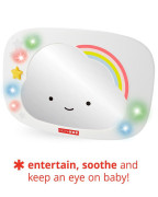 Zrkadlo spätné do auta so svetlami a zvukmi Silver Lining Cloud Skip Hop