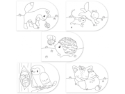 Omaľovánky s vodovkami Little Dutch