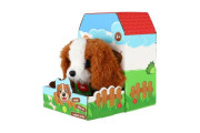 Pes Max chodiaci štekajúci plyš/plast 15 x12 cm na batérie so zvukom